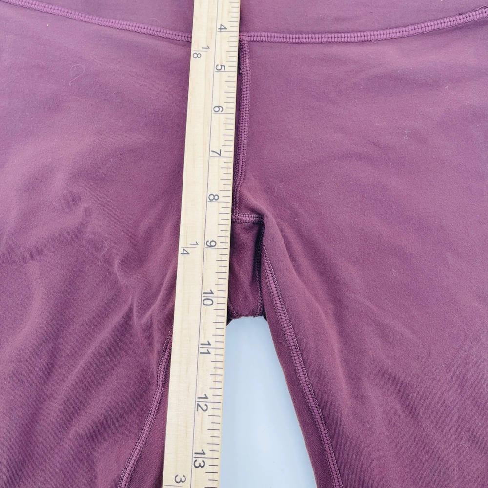 Prana Women's Burgundy High Waist Capris Leggings Size S - Picture 10 of 11